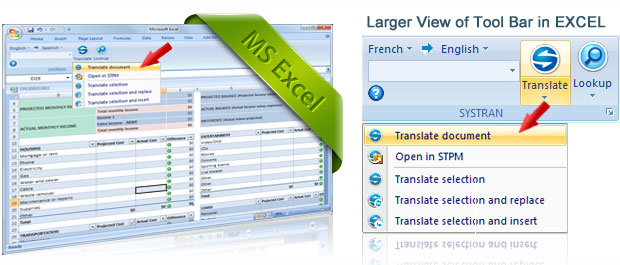 Microsoft Excel Translator