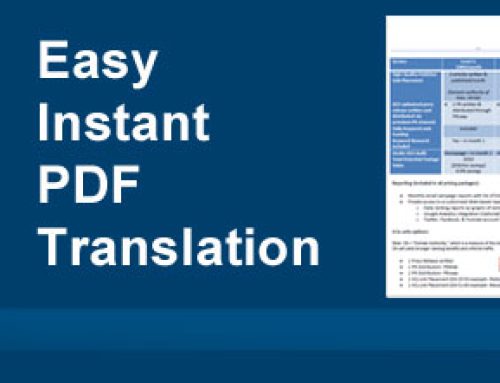 Translate PDF files and full documents