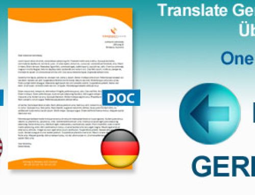 Translating Word documents from German to English